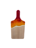 Large Cheese Board with Handle (Maple) - Sunset Flame Collection